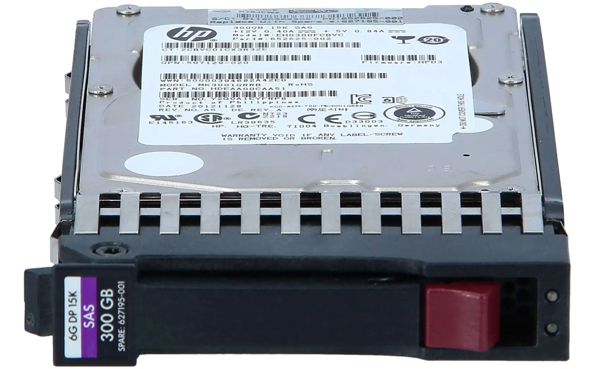 HP 300GB SAS 6G 15K SFF HDD for G8-G10 Servers 627114-002-G8